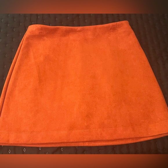 Rusty suede dress, medium size, worn once. - Picture 2 of 6